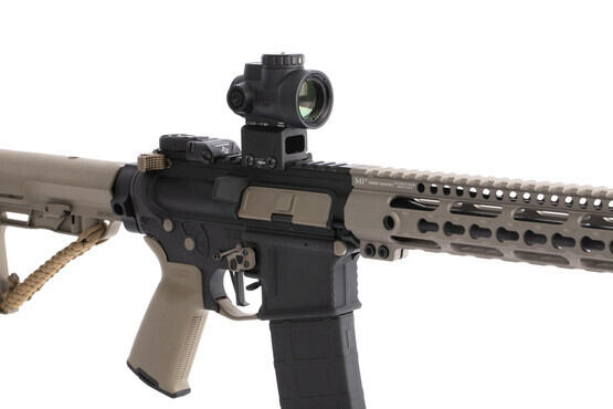 Trijicon MRO Green dot with 2 MOA reticle and lower 1/3rd cowtiness mount is the perfect optic for your favorite work horse rifle www.primaryarms.com